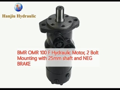 BMR OMR 100 F moteur hydraulique, monture à 2 boulons avec arbre de 25 mm et frein NEG