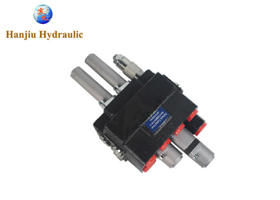 Hydraulic Monoblock Directional Control Valve 45 Liters 2 Spools G1/2 Ports Manual And Pneumatic Control