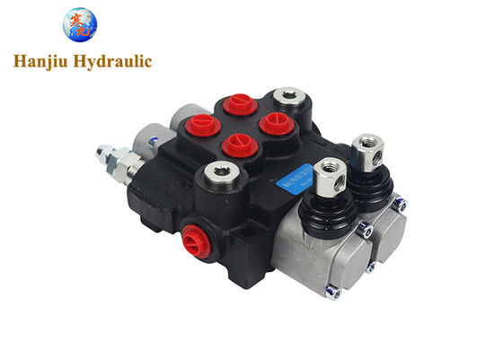 P40 Series Monoblock Control Hydraulic Valve for motor and cylinder, 40 Liter, 2 Spools,  G 3/8