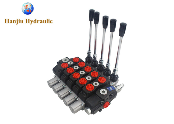 5 Banque 3 position HSSD8 Série vanne sectionnelle hydraulique 31,5Mpa 80 L/min Débit