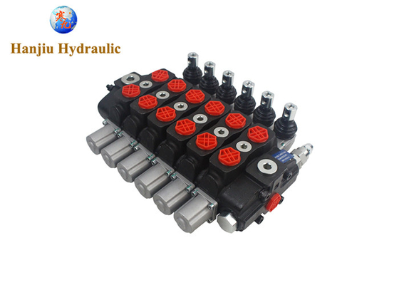 HSSD8 Ventilateur de grue forestière 6 Banque bobine de cylindre Type sectionnel Remplacer les vannes hydrauliques Walvoil