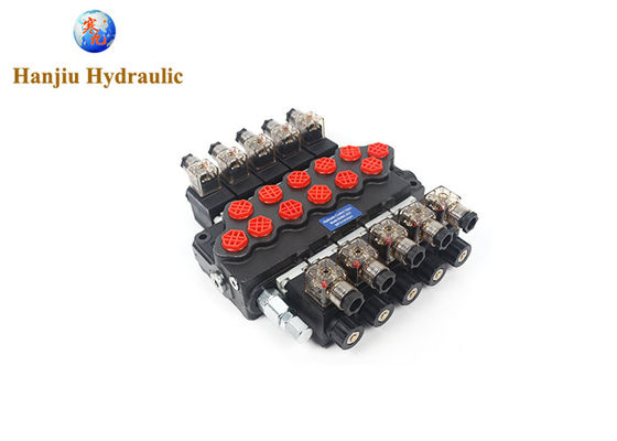 Valve de commande électrique hydraulique série SD5 monobloc directionnelle 40 litres