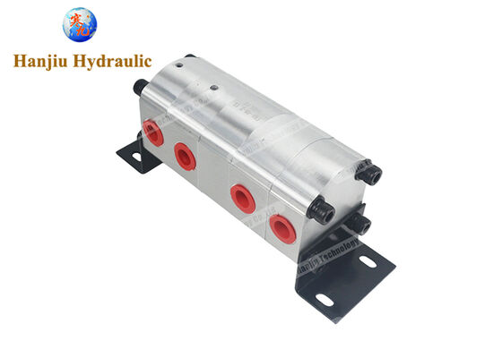 FMA-4N-2.1S Diviseur de débit à engrenages à quatre voies avec cylindrée de 2,1 cm³, matériau en fonte et pression de 21 MPa pour engins mobiles