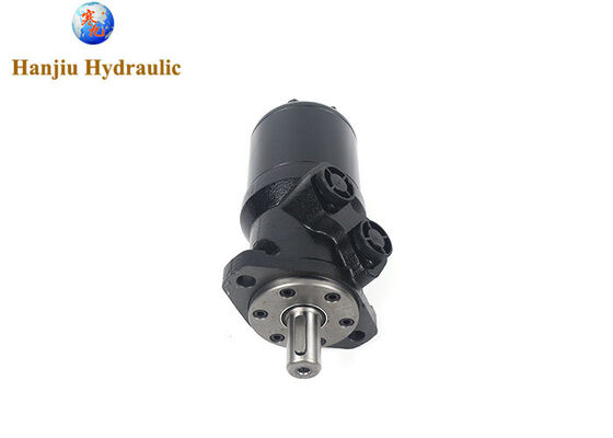 Moteur hydraulique série MR, 400 cm³/tr, arbre cannelé droit 25 mm DIN6885, bride de fixation ovale à 2 trous, MR400C utilisé sur les machines de récolte à tamisage
