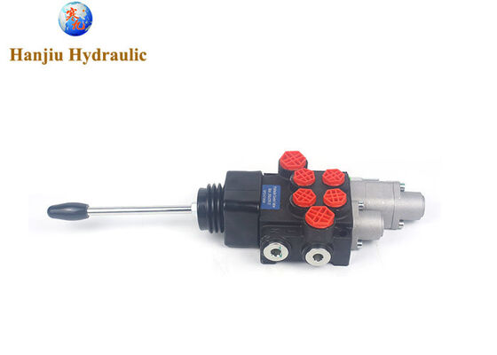 Vanne de commande directionnelle hydraulique, distributeur à levier 2P40 pour chargeuses compactes et chargeuses montées avec fonction flottante